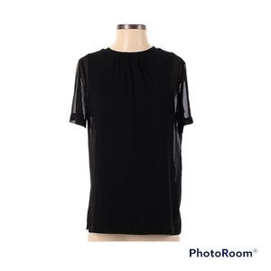 Reiss woman’s black sheer blouse NWT M